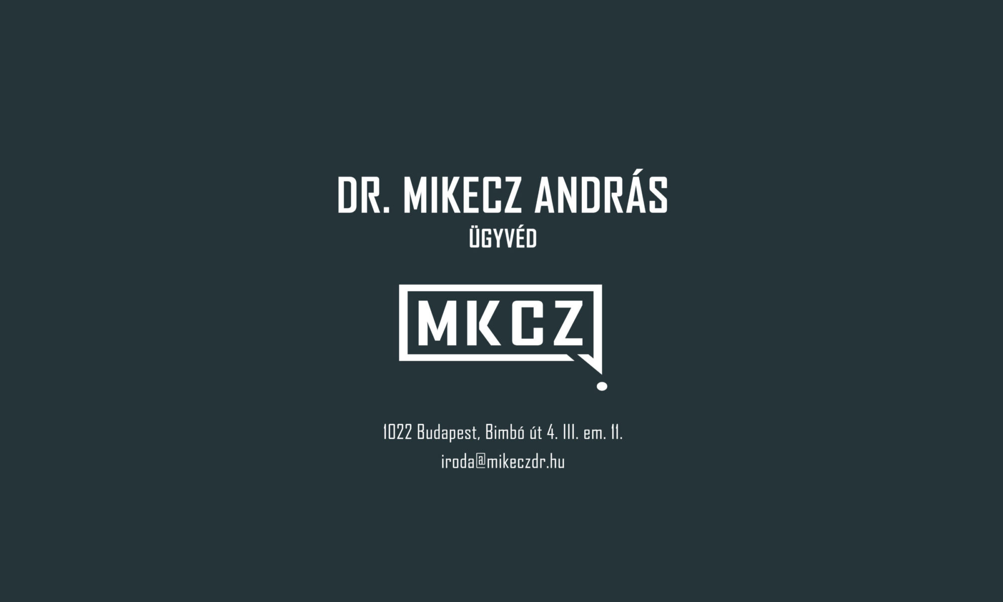 Dr Mikecz András
