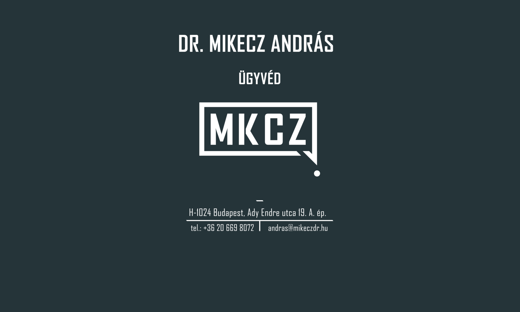 Dr Mikecz András